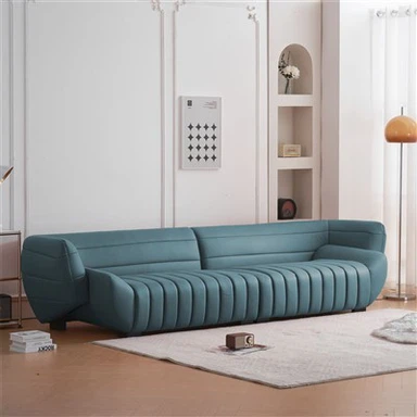 Sofa Sudut Kulit Imitasi Kecil untuk Kamar Tidur