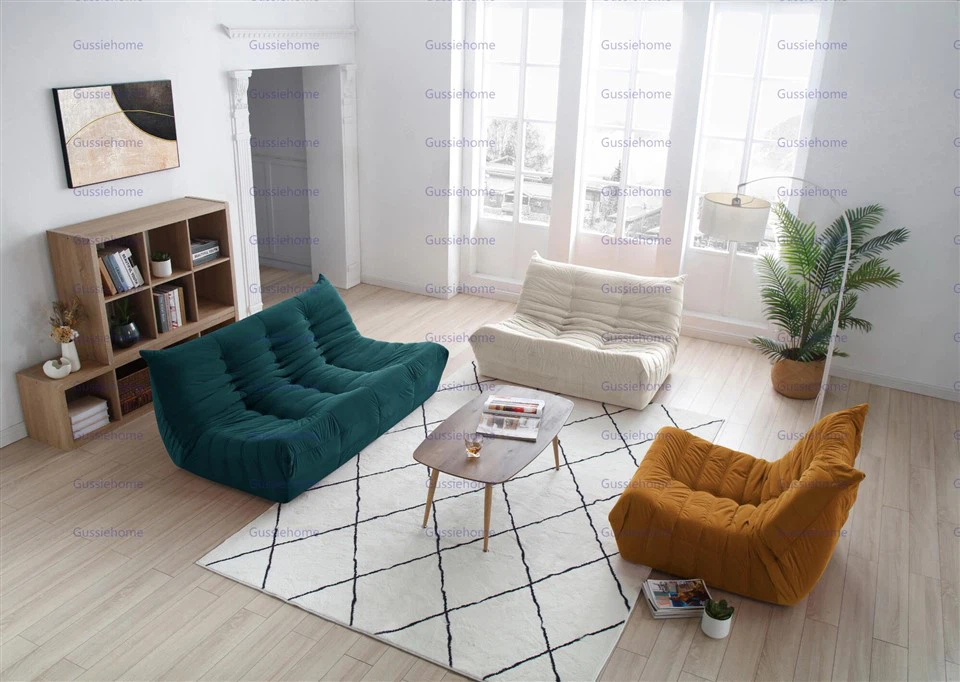 Ruang Tamu Sofa Beludru Togo